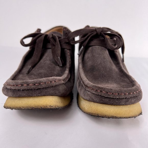 New Republic Brown Suede Lace Up Moc Toe Crepe Sole Mens Chukka Boots 9.5 42.5